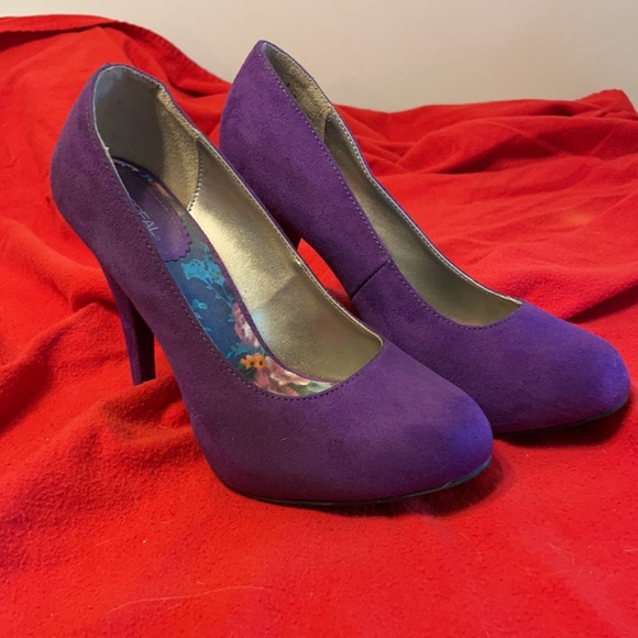 Purple Suede 5” Stilettos - Picture 9 of 10